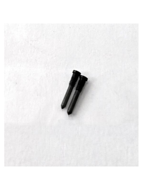 Set de 2 tornillos inferiores negros para iPhone 16 A3287 A3081 A3286 A3288 calidad premium