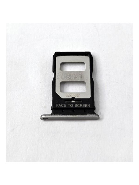 Soporte o bandeja sim gris Dual sim para Xiaomi 14T Pro calidad premium