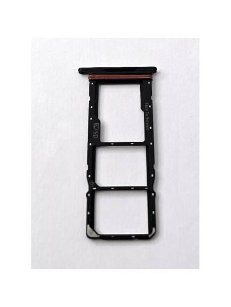 Soporte o bandeja sim negra Dual sim para ZTE Blade A75 4G calidad premium
