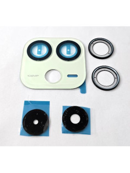 Cristal de camara para Xiaomi Redmi Note 14 4G con cubierta verde calidad premium