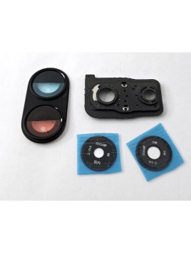 Cristal de camara para Xiaomi Poco X7 Pro 5G con marco negro calidad premium