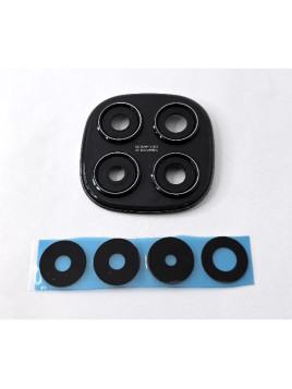 Cristal de camara para Xiaomi Redmi Note 14 Pro 4G con marco negro calidad premium