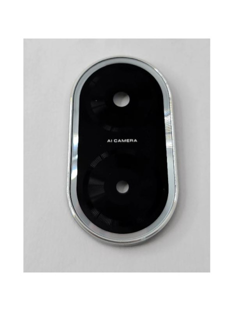 Cristal de camara para Xiaomi Redmi A5 con marco plata calidad premium