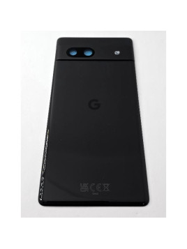 Tapa trasera o tapa bateria negra para Google Pixel 7A con cubierta de camara G949-00387-00 Service Pack