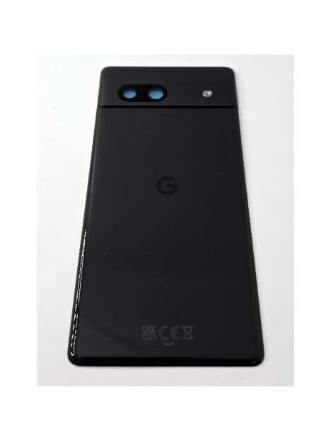 Tapa trasera o tapa bateria negra para Google Pixel 7A con cubierta de camara G949-00387-00 Service Pack