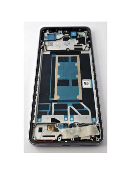 Pantalla lcd para Oppo Reno 13 F 5G CPH2699 mas tactil negro con marco morado calidad premium