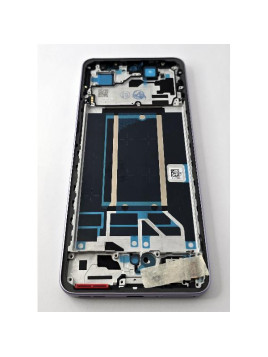 Pantalla lcd para Oppo Reno 13 F 5G CPH2699 mas tactil negro con marco morado compatible TFT