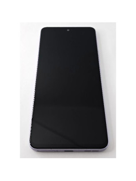 Pantalla lcd para Oppo Reno 13 F 5G CPH2699 mas tactil negro con marco morado compatible TFT