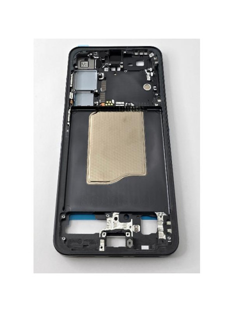 Carcasa o marco central negro para Samsung Galaxy S25 5G S931 GH82-36328E Service Pack