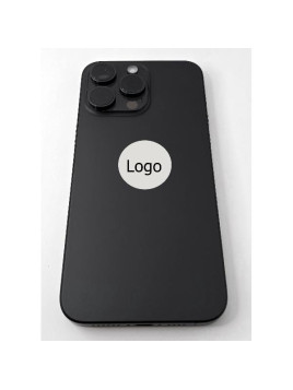 Tapa trasera o tapa bateria negra para iPhone 15 Pro Max A2849 A3106 con marco central remanufacturada grado A