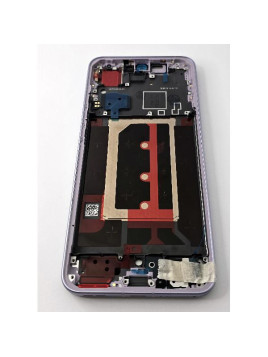 Pantalla lcd para Oppo Reno 13 Pro 5G CPH2697 mas tactil negro con marco morado compatible TFT