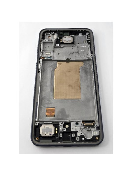 Pantalla para Samsung Galaxy A35 5G A356B mas tactil negro marco azul navy ensamblado GH82-34221A Service Pack