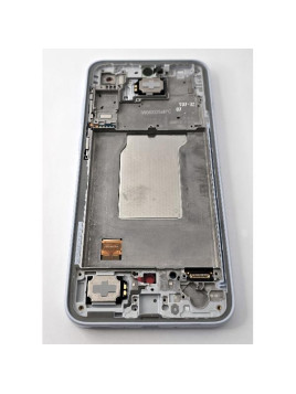 Pantalla para Samsung Galaxy A35 5G A356B mas tactil negro marco azul claro ensamblado GH82-34221B Service Pack