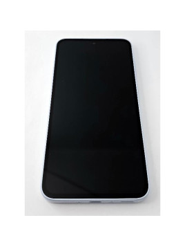 Pantalla para Samsung Galaxy A35 5G A356B mas tactil negro marco azul claro ensamblado GH82-34221B Service Pack