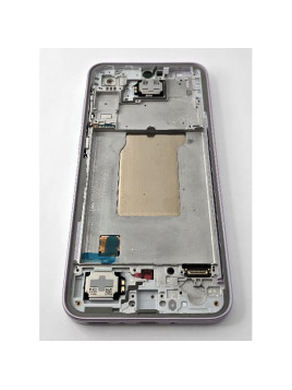 Pantalla para Samsung Galaxy A35 5G A356B mas tactil negro marco lavanda ensamblado GH82-34221C Service Pack