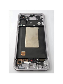 Pantalla lcd para Samsung Galaxy A56 5G SM-A566B tactil negro marco rosa ensamblado GH82-36829D Service Pack