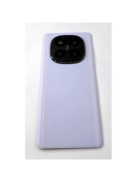Tapa trasera o tapa bateria morada para Xiaomi Redmi Note 14 Pro Plus 5G con cubierta de camara