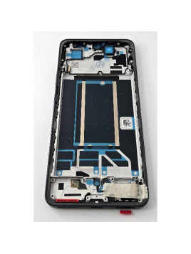 Pantalla lcd para Oppo Reno 13 F 5G CPH2699 mas tactil negro con marco negro calidad Oled