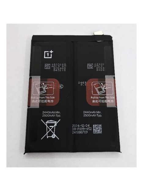 Bateria BLP899 2500 mAh para OnePlus 10 Pro 5G NE2210 NE2211 NE2213 NE2215 NE2217 1031100050 Service Pack