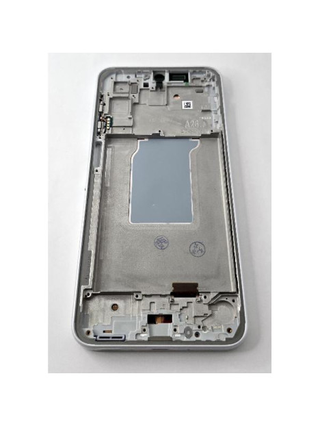 Pantalla lcd para Samsung Galaxy A26 5G A266 mas tactil negro con marco blanco calidad premium