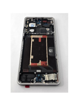 Pantalla lcd para Oneplus 13R 5G mas tactil negro con marco blanco calidad premium