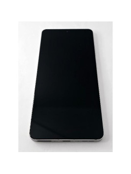 Pantalla lcd para Oneplus 13R 5G mas tactil negro con marco blanco calidad premium