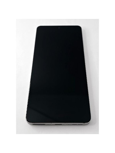 Pantalla lcd para Oneplus 13R 5G mas tactil negro con marco blanco calidad premium