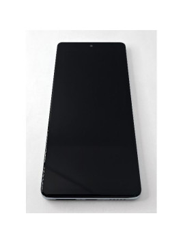 Pantalla lcd para Vivo V29 Lite 5G V2244 mas tactil negro con marco azul compatible TFT