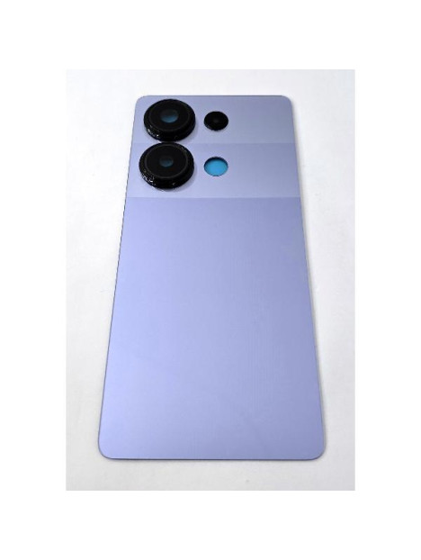 Tapa trasera o tapa trasera CSL morada para Xiaomi Redmi Note 13 Pro 4G con cubierta de camara