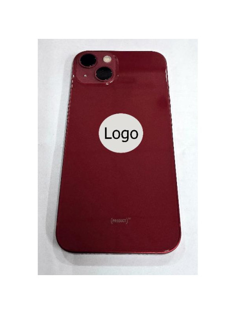 Tapa trasera o tapa bateria roja para iPhone 13 A2482 A2631 A2633 con carcasa central remaunfacturada Grado A
