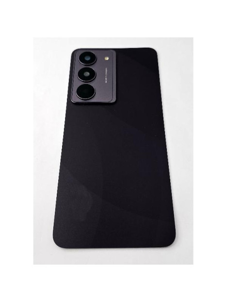 Tapa trasera o tapa bateria negra para Realme 14X 5G con cubierta de camara