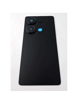 Tapa trasera o tapa bateria CSL negra para Xiaomi Redmi Note 13 Pro 4G con cubierta de camara