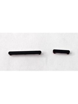 Set de 2 botones laterales negros para Xiaomi Redmi Note 14 4G calidad premium