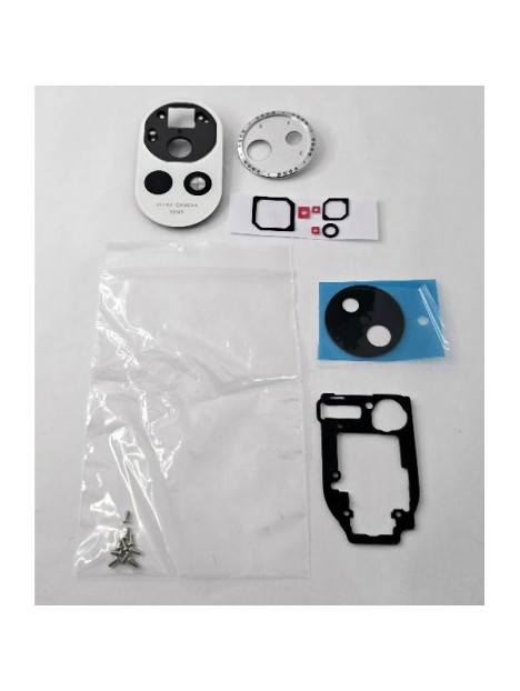 Cristal de camara para Huawei Nova 13 con marco blanco calidad premium