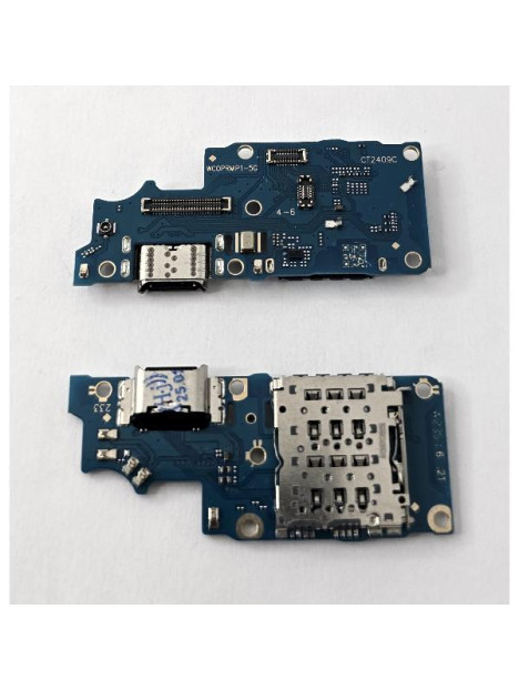 Flex puerto de carga mas lector sim y microfono para Realme 12 Plus 5G RMX3867 calidad premium