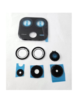 Cristal de camara para Xiaomi Redmi Note 14 4G con cubierta negra calidad premium