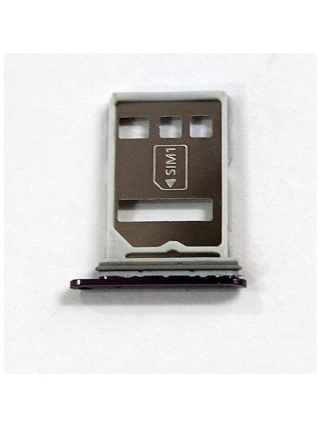 Soporte o bandeja dual sim purpura para Huawei Pura 70 Pro 5G calidad premium