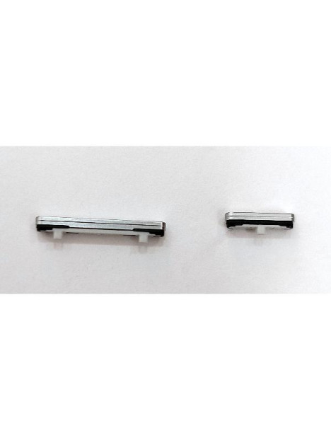 Set 2 botones platas para Samsung Galaxy S25 Edge SM-S937B S937 calidad premium