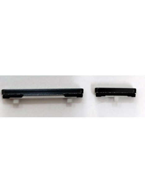 Set 2 botones negros para Samsung Galaxy S25 Edge 5G S937B calidad premium