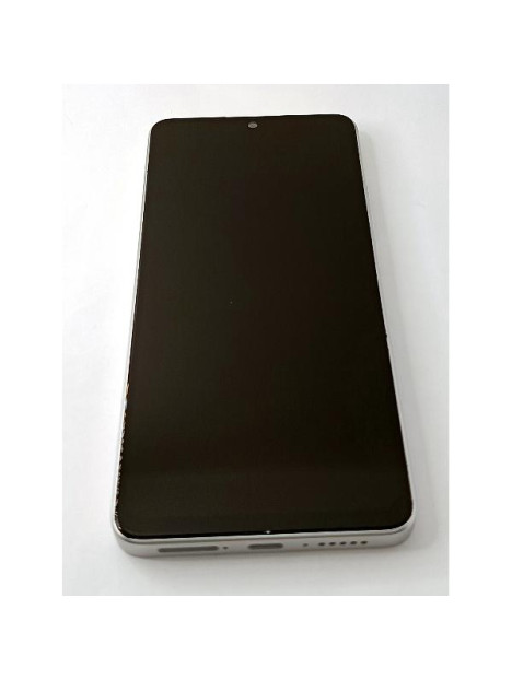 Pantalla para Xiaomi Poco X7 Pro 5G mas tactil negro con marco plata compatible TFT