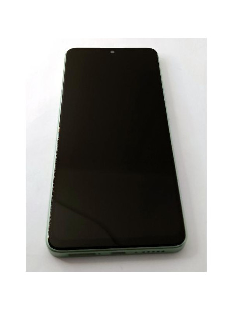 Pantalla para Xiaomi Poco X7 Pro 5G mas tactil negro con marco verde compatible TFT