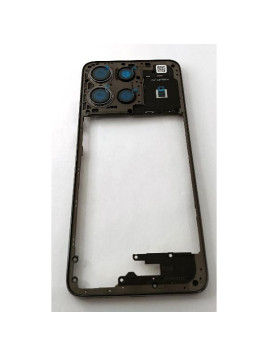 Carcasa o marco central negro para Motorola Moto G15 4G