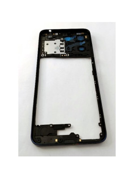 Carcasa o marco central azul oscuro para Motorola Moto G15 4G