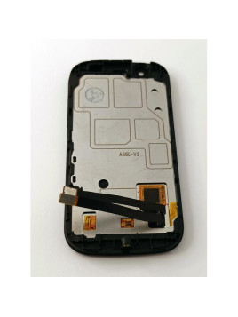 Pantalla para Unihertz Jelly Star mas tactil negro con marco negro version 01 calidad premium