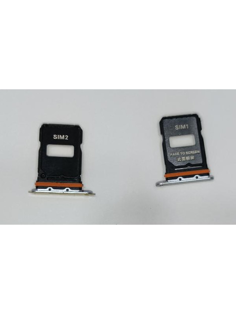 Soporte o bandeja sim blanca Dual sim para Xiaomi 15 Ultra 5G calidad premium