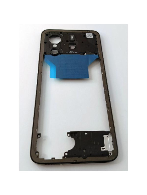 Carcasa o marco central negro para Xiaomi Redmi Note 14S