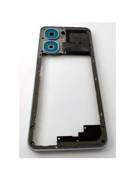 Carcasa o marco central azul claro para Oukitel C58 Pro