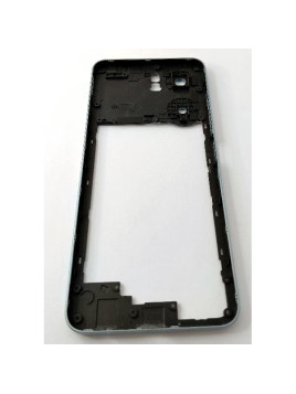 Carcasa o marco central azul claro para Oukitel C58 Pro