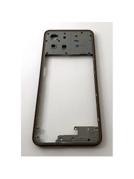 Carcasa o marco central negro para Realme C75 4G RMX3941