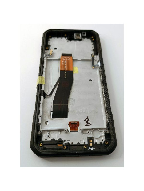 Pantalla para Oukitel WP39 Pro 5G mas tactil negro con marco para version dorada calidad premium